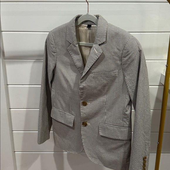 J Crew Boys Crewcuts Seer Sucker Blazer NWOT - Picture 2 of 4